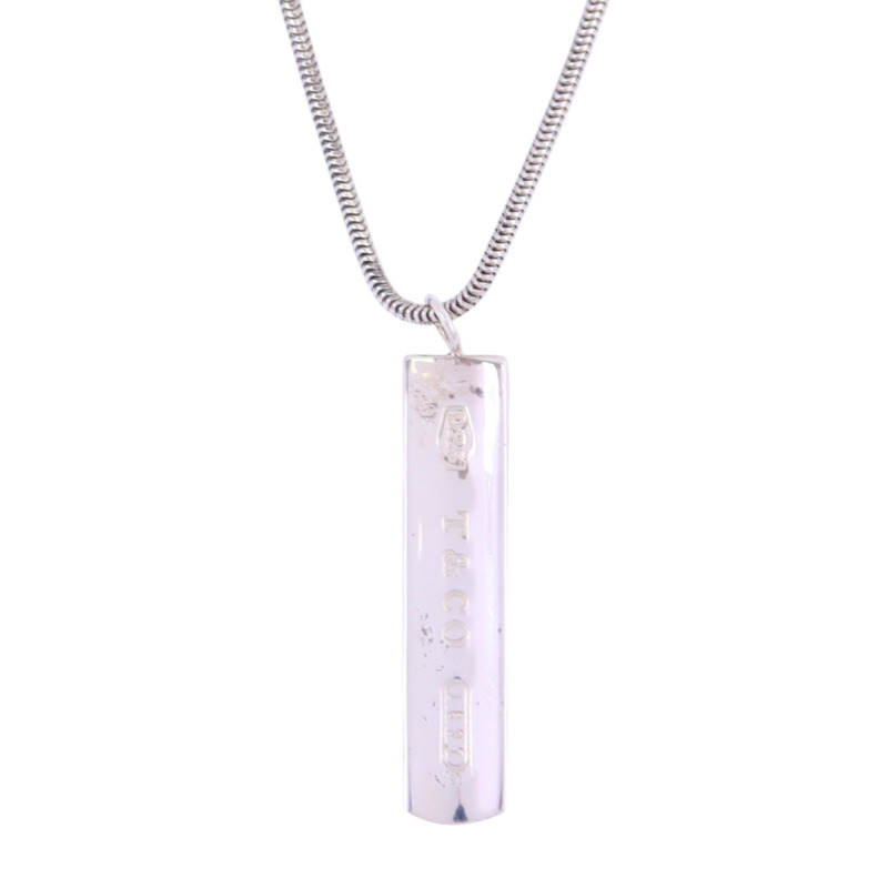 TIFFANY＆CO 925純銀1837 Bar Necklace銀扣項鏈-1