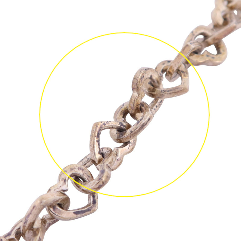 TIFFANY&CO 925純銀Heart Link Necklace銀扣項鏈-8