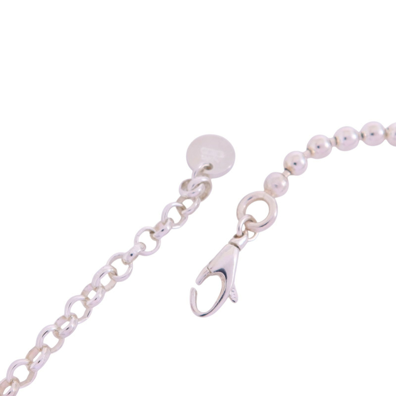 GUCCI 925純銀Interlocking G Necklace銀扣項鏈-5