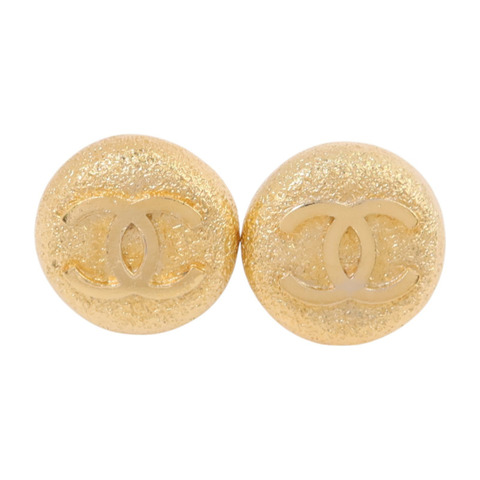 CHANEL 金屬Vintage Earrings金扣耳環