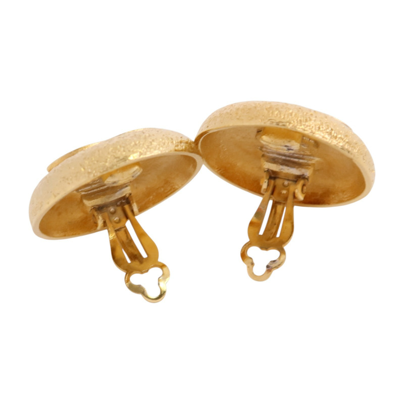 CHANEL 金屬Vintage Earrings金扣耳環-3
