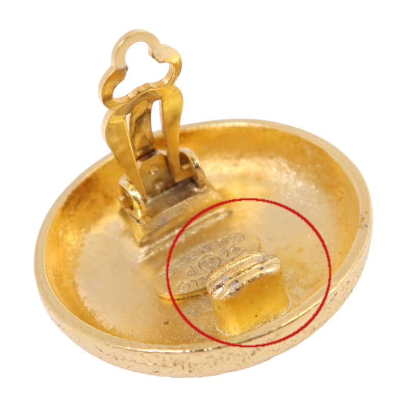 CHANEL 金屬Vintage Earrings金扣耳環-7