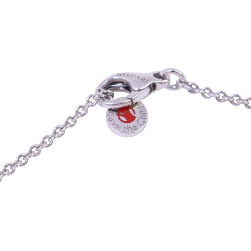 BVLGARI 925純銀/琺瑯Save The Children Necklace銀扣項鏈-4
