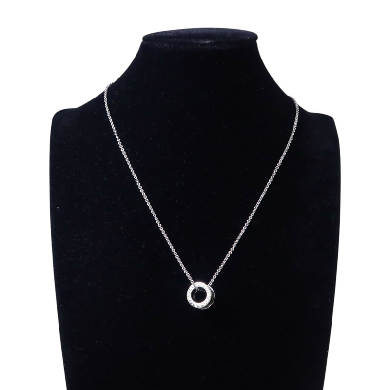 BVLGARI 925純銀/琺瑯Save The Children Necklace銀扣項鏈-10