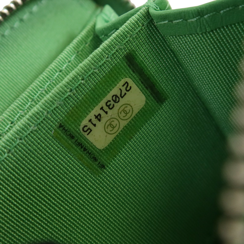 CHANEL 牛皮皮革Card Case銀扣卡套-6