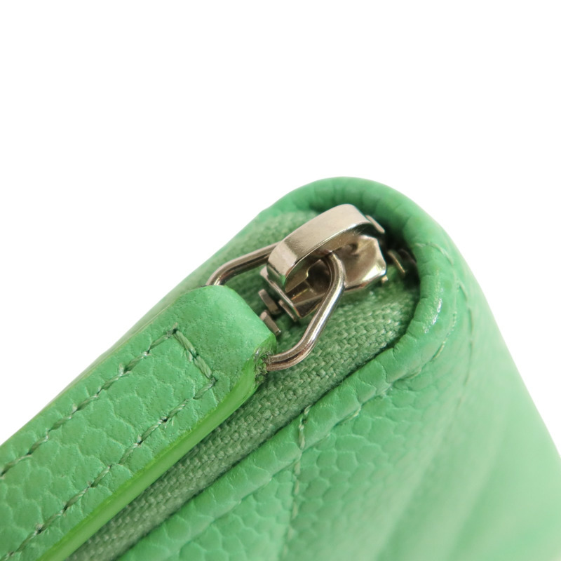 CHANEL 牛皮皮革Card Case銀扣卡套-8