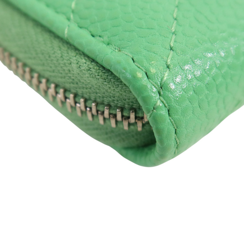 CHANEL 牛皮皮革Card Case銀扣卡套-12