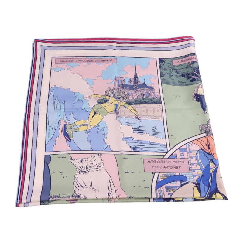 HERMES 絲質Scarf 90x90絲巾-2