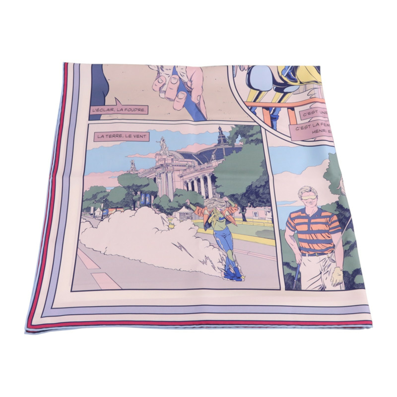HERMES 絲質Scarf 90x90絲巾-3