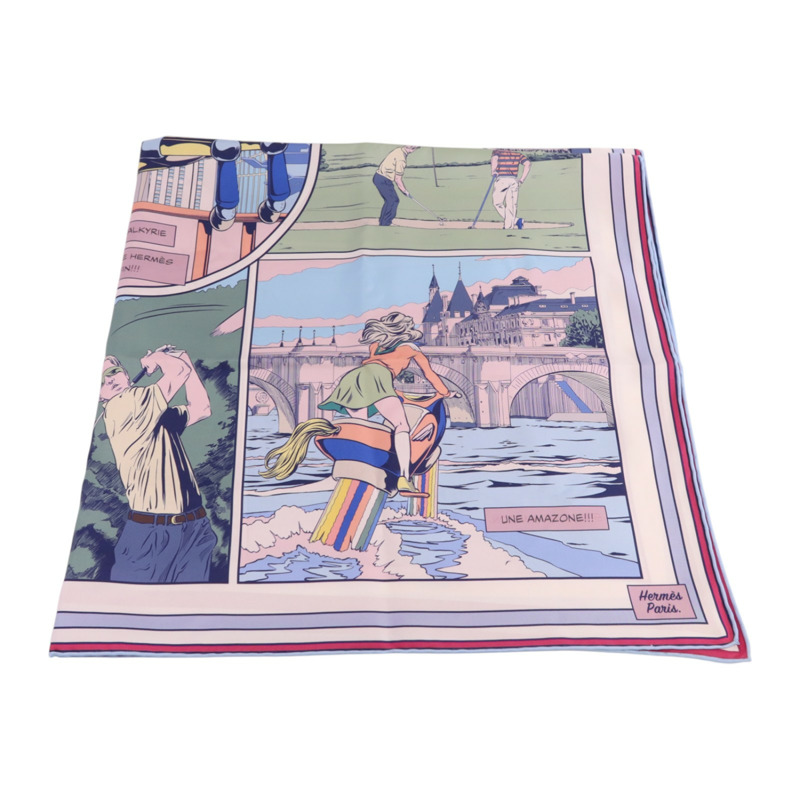 HERMES 絲質Scarf 90x90絲巾-4