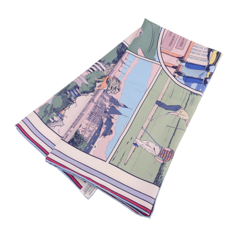 HERMES 絲質Scarf 90x90絲巾-5