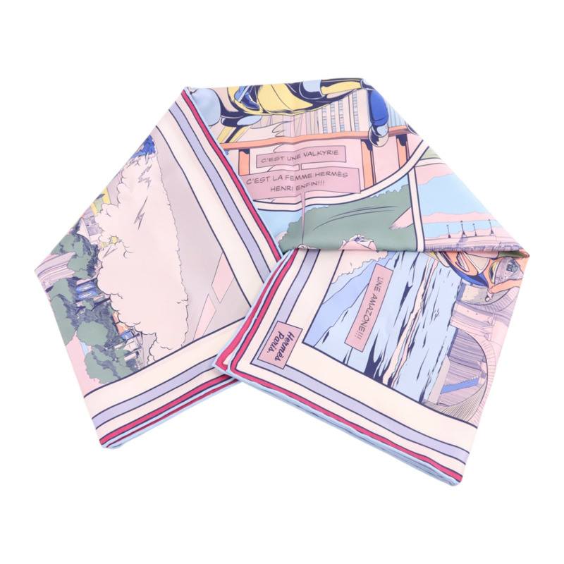 HERMES 絲質Scarf 90x90絲巾-6