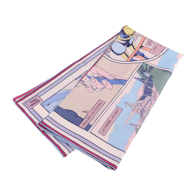 HERMES 絲質Scarf 90x90絲巾-11