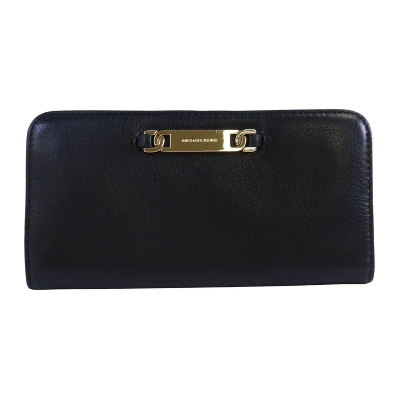 Michael Kors 牛皮皮革Long Wallet金扣長錢包-0