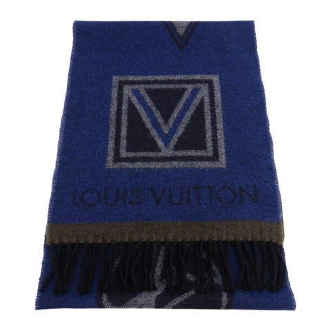 LOUIS VUITTON 羊毛/羊絨Echarpe LV Sticker Scarf圍巾