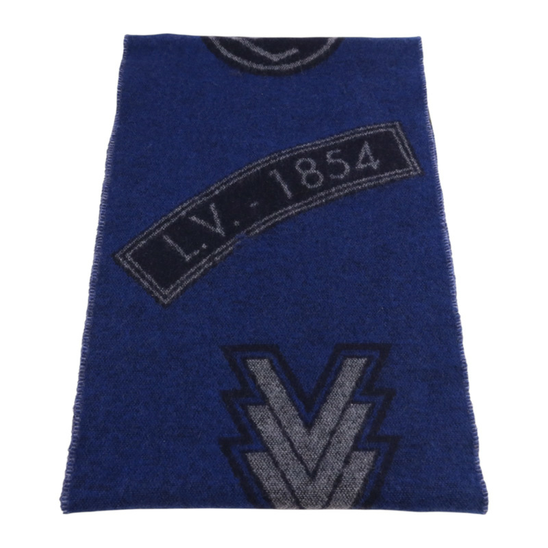 LOUIS VUITTON 羊毛/羊絨Echarpe LV Sticker Scarf圍巾-1