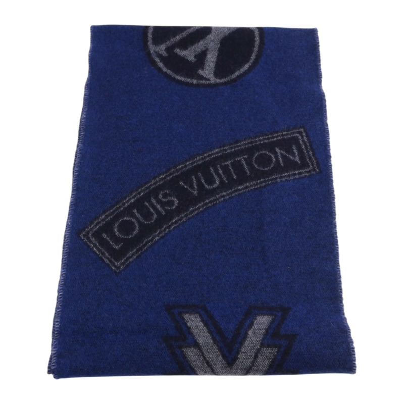 LOUIS VUITTON 羊毛/羊絨Echarpe LV Sticker Scarf圍巾-3