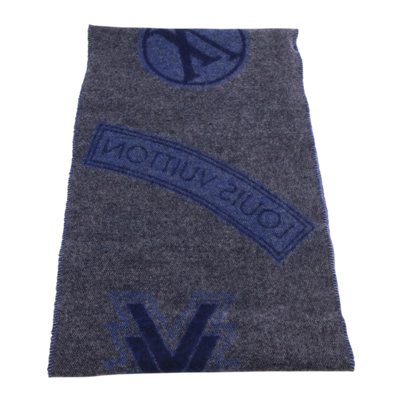 LOUIS VUITTON 羊毛/羊絨Echarpe LV Sticker Scarf圍巾-5