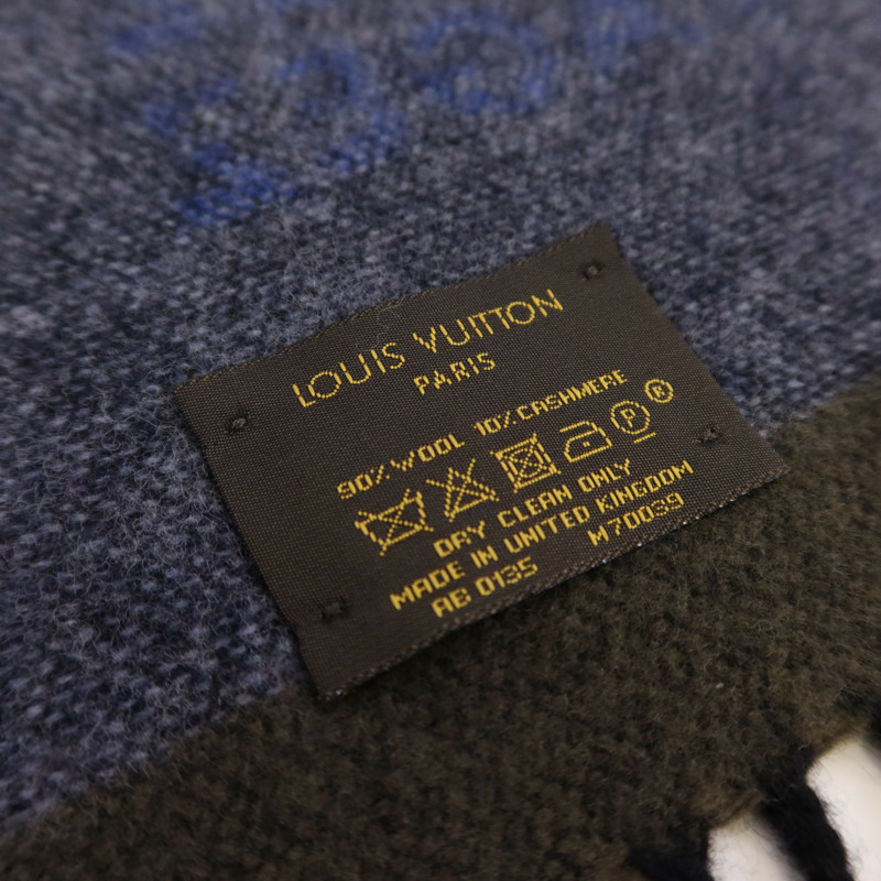 LOUIS VUITTON 羊毛/羊絨Echarpe LV Sticker Scarf圍巾-7