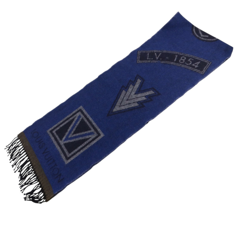 LOUIS VUITTON 羊毛/羊絨Echarpe LV Sticker Scarf圍巾-8