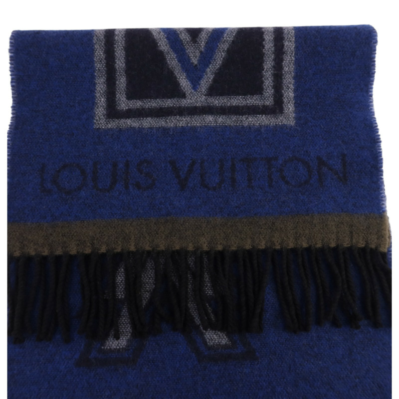 LOUIS VUITTON 羊毛/羊絨Echarpe LV Sticker Scarf圍巾-9