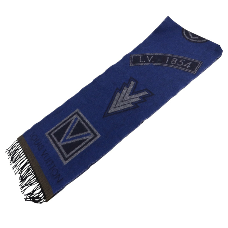 LOUIS VUITTON 羊毛/羊絨Echarpe LV Sticker Scarf圍巾-11