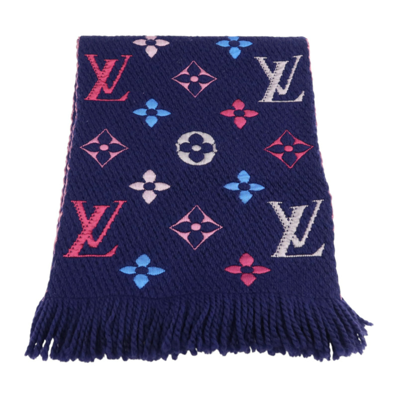 LOUIS VUITTON 羊毛/絲質Echarpe Logomania Rainbow Scarf圍巾-0