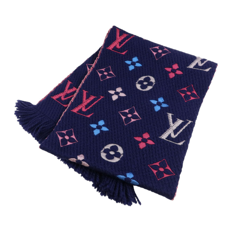 LOUIS VUITTON 羊毛/絲質Echarpe Logomania Rainbow Scarf圍巾-5
