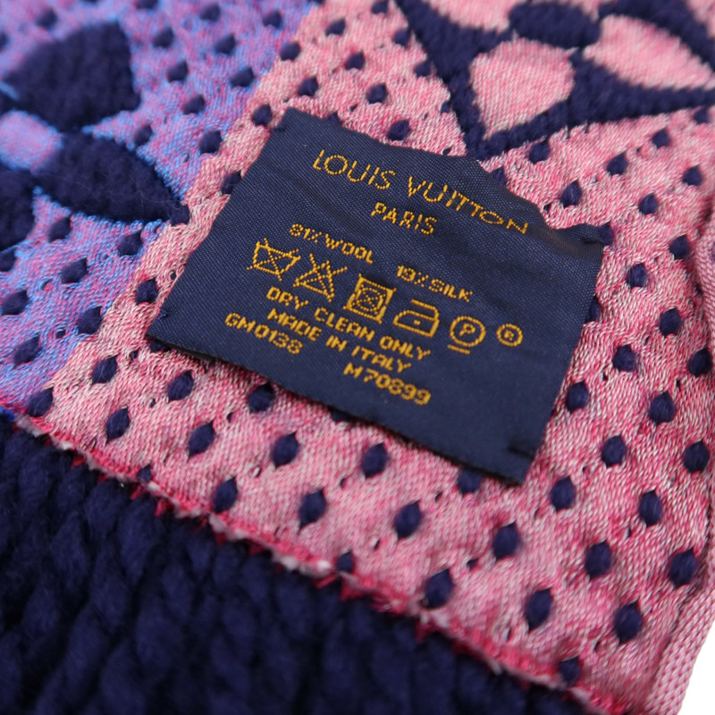 LOUIS VUITTON 羊毛/絲質Echarpe Logomania Rainbow Scarf圍巾-8