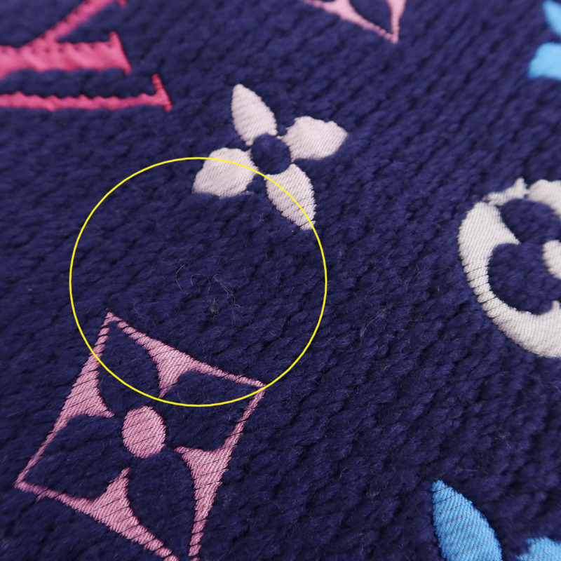 LOUIS VUITTON 羊毛/絲質Echarpe Logomania Rainbow Scarf圍巾-10