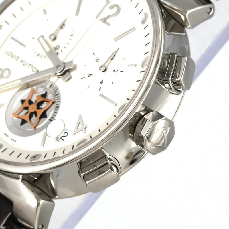 路易威登 Tambour Moon Star GM 計時腕錶 Q8D10 不鏽鋼石英錶-2