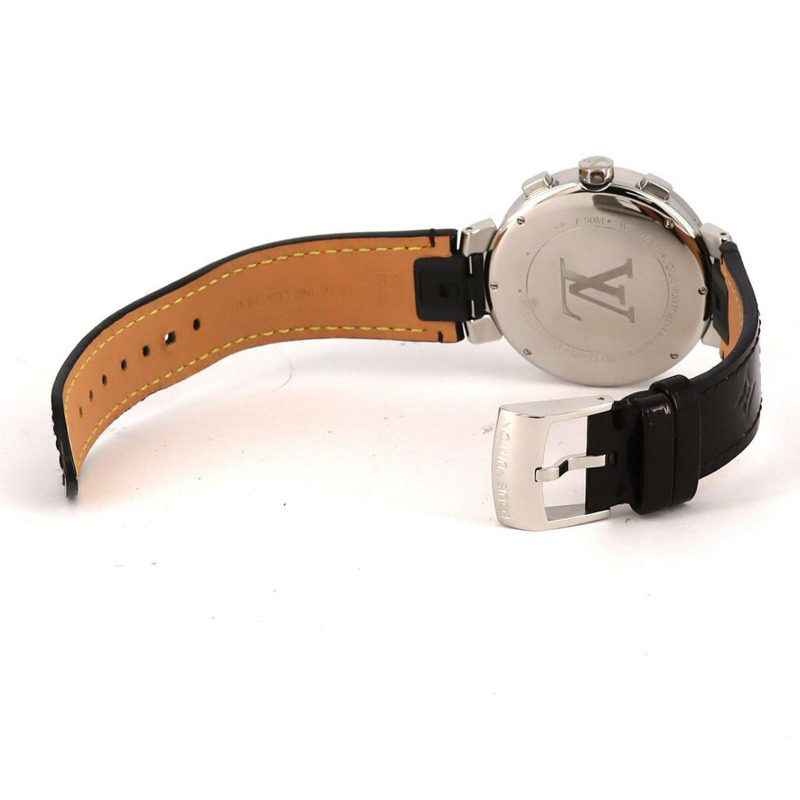 路易威登 Tambour Moon Star GM 計時腕錶 Q8D10 不鏽鋼石英錶-6