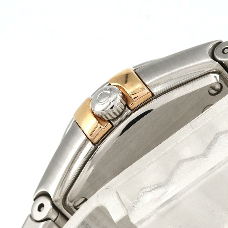 歐米茄星座系列磨砂玫瑰金組合款12鑽錶 123.20.24.60.55.005 SSxPG 石英錶-4