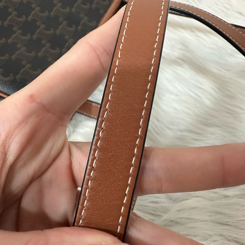 Celine 老花凱旋門金釦托特包-78