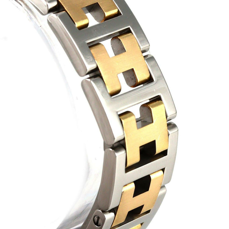 愛馬仕 Cloajour 雙色 CR1.220 SSxGP 石英錶-4