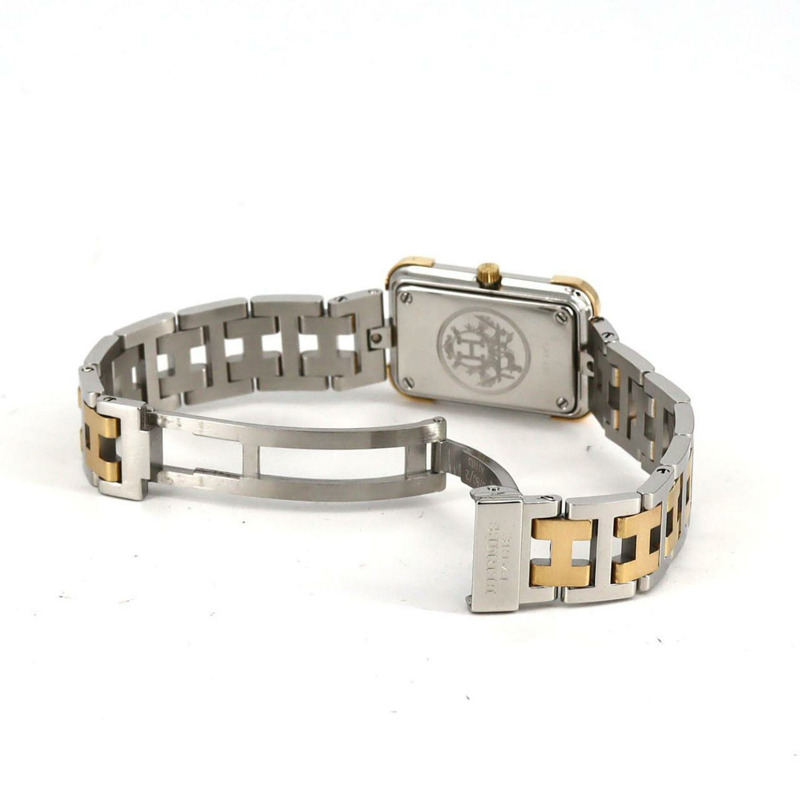 愛馬仕 Cloajour 雙色 CR1.220 SSxGP 石英錶-6