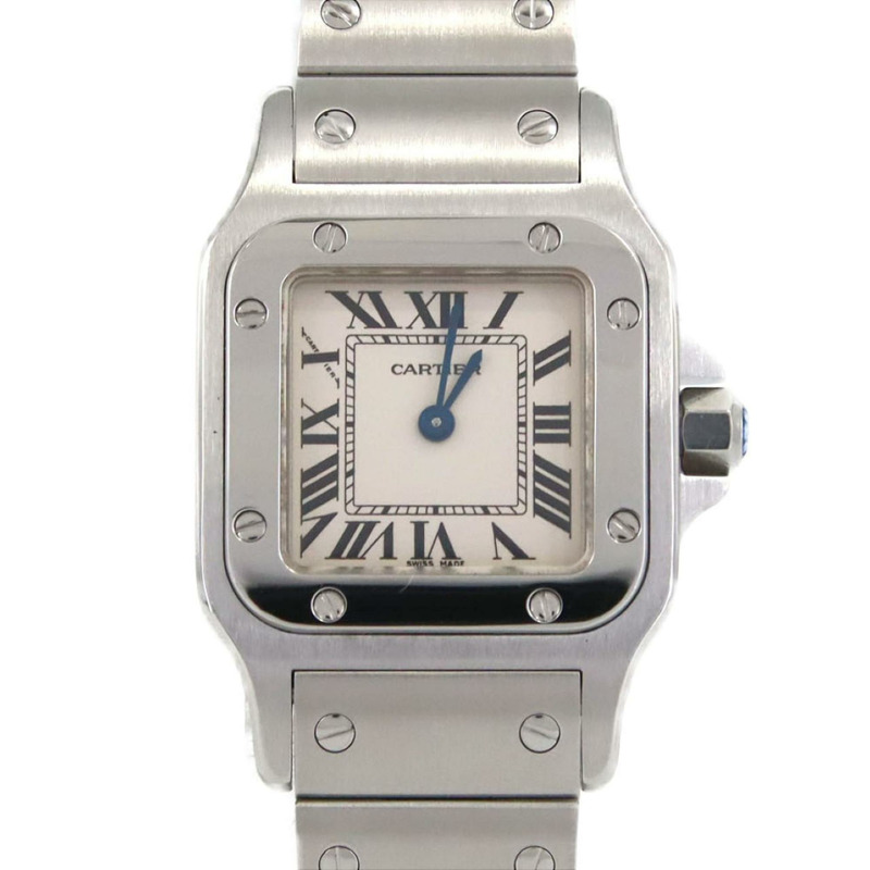 卡地亞 Santos Galbe SM W20056D6 不鏽鋼石英錶-0