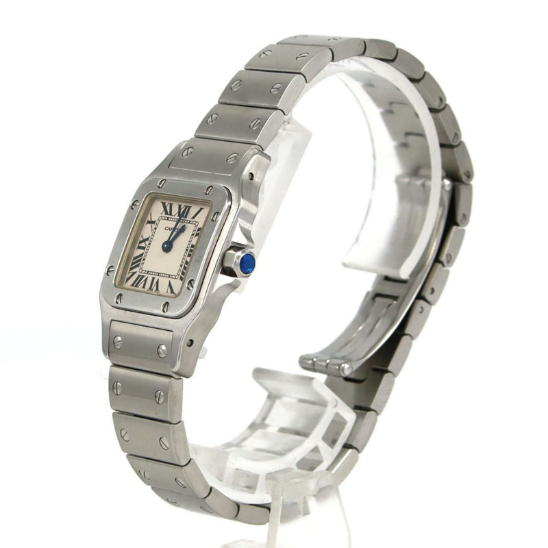 卡地亞 Santos Galbe SM W20056D6 不鏽鋼石英錶-1