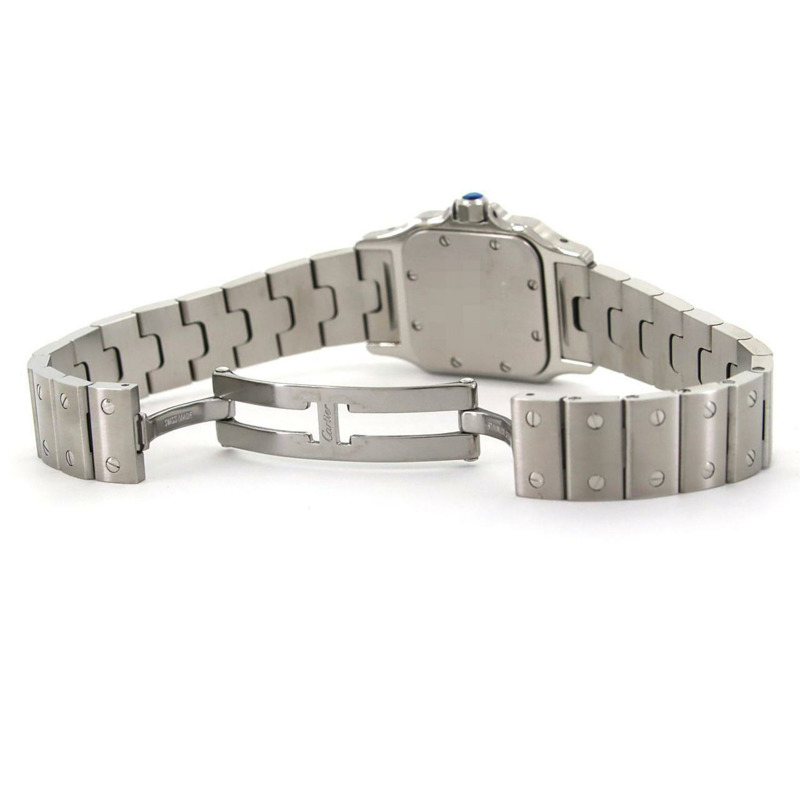 卡地亞 Santos Galbe SM W20056D6 不鏽鋼石英錶-6