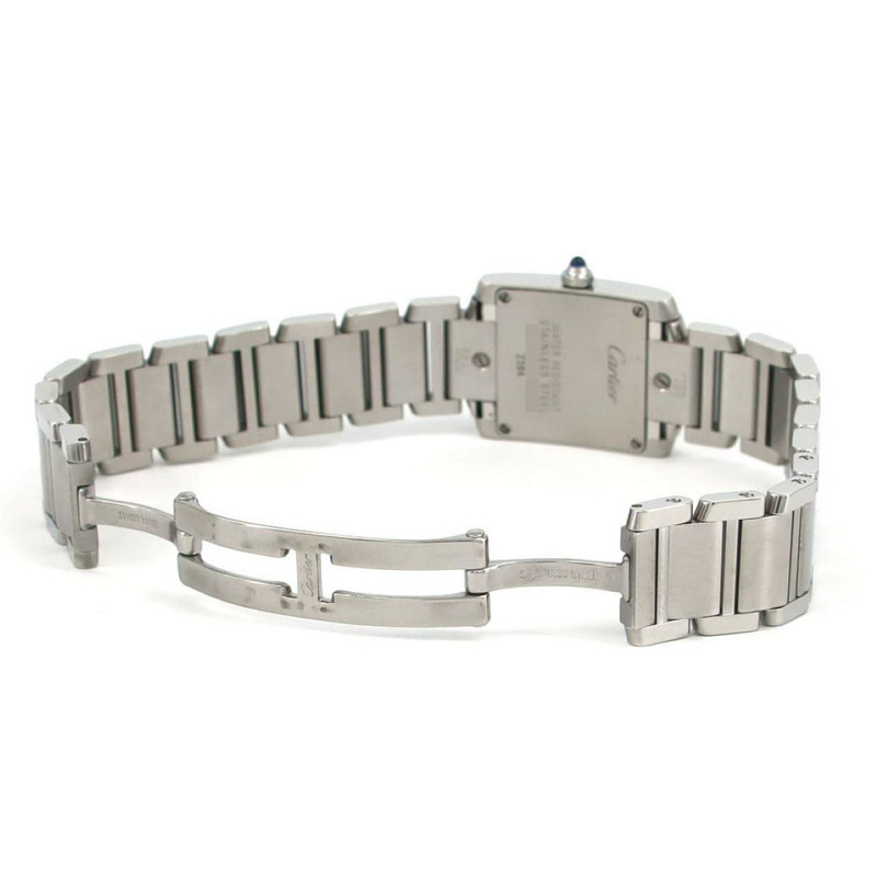 卡地亞 Tank Française SM W51008Q3 不鏽鋼石英錶-6