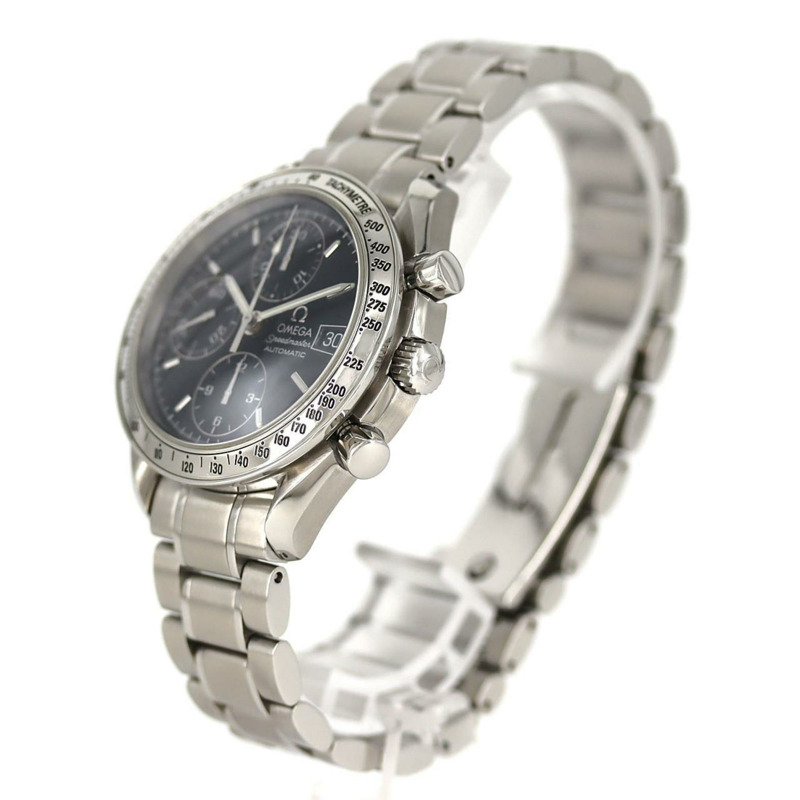 歐米茄超霸系列日期顯示3513.50不鏽鋼自動腕錶-1