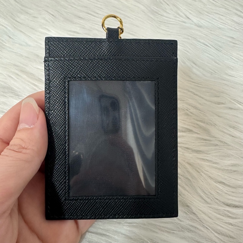 Prada 1MH132 黑色牛皮金釦長夾-39