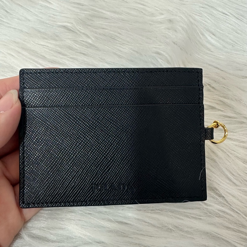 Prada 1MH132 黑色牛皮金釦長夾-40