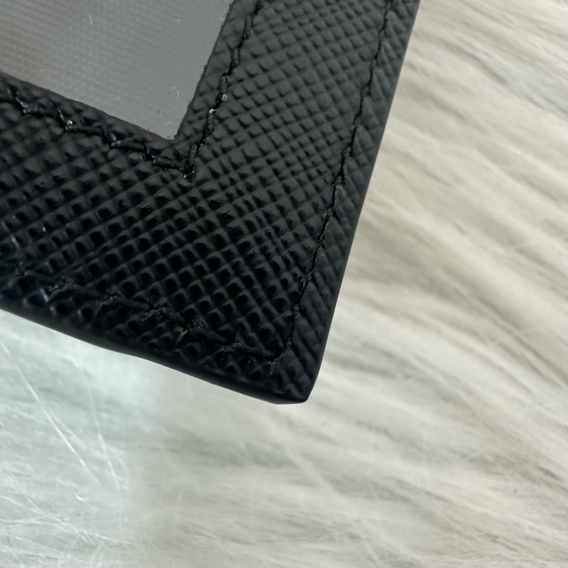 Prada 1MH132 黑色牛皮金釦長夾-46