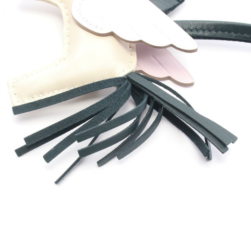 HERMES Rodeo Pegasus PM 吊飾 B Agneau milo swift craie Vert cypres Mauve Pale-4