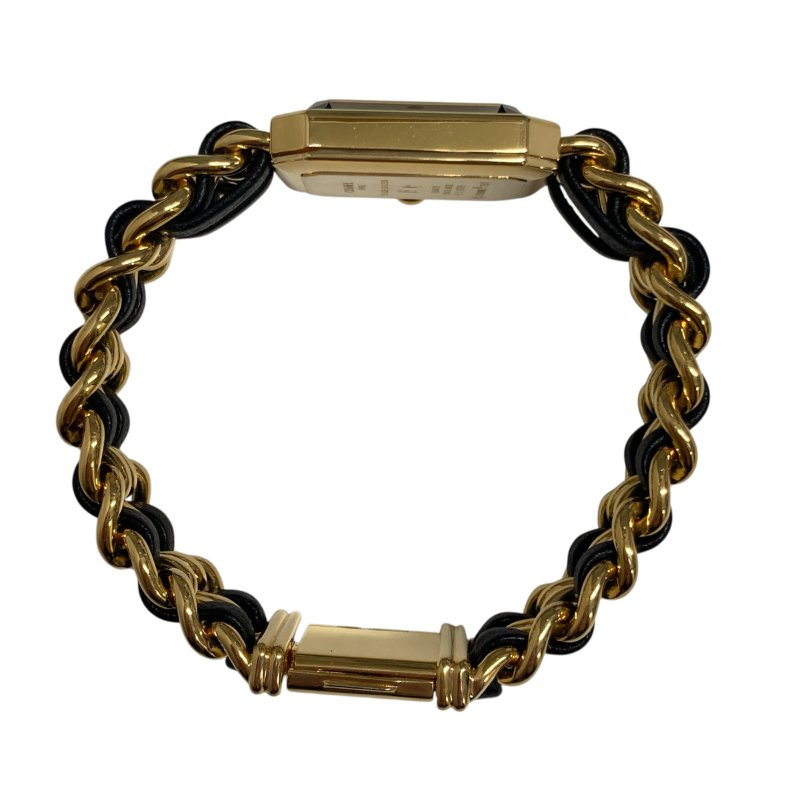 CHANEL 香奈兒 H0001 Premiere M 方糖 石英錶 黑金-3