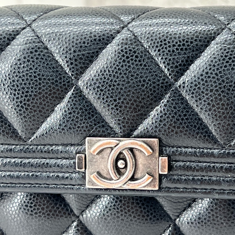 💗香緹國際精品💗 811 Chanel leboy 長夾 荔枝皮 保卡款-1