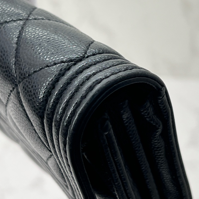 💗香緹國際精品💗 811 Chanel leboy 長夾 荔枝皮 保卡款-3