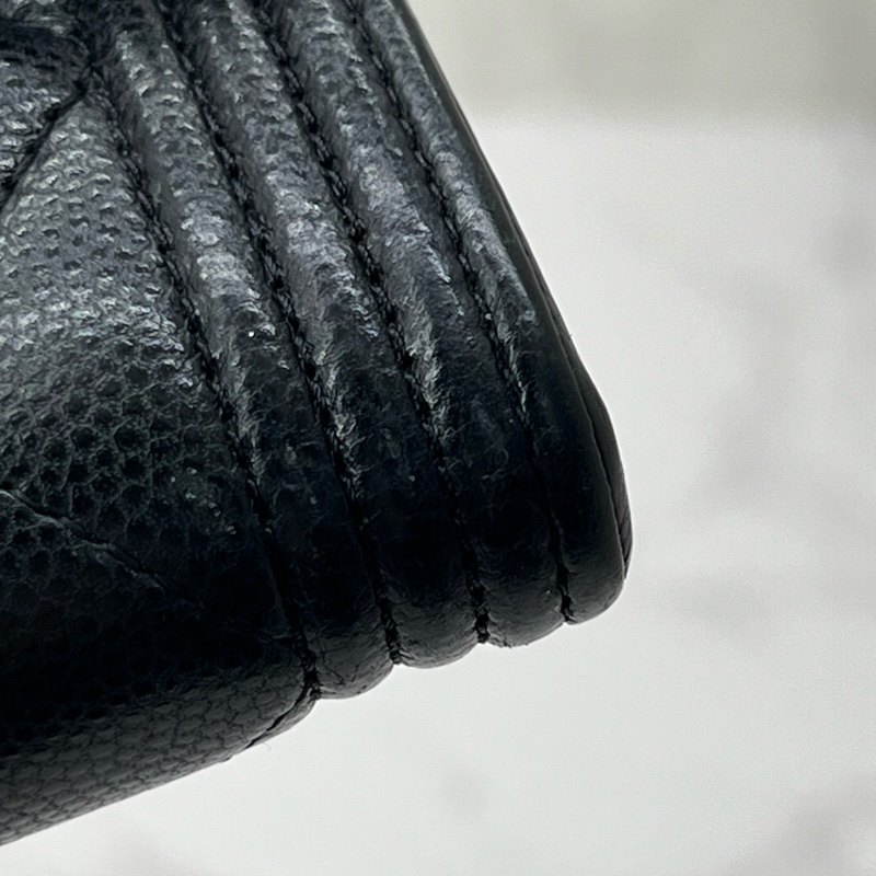 💗香緹國際精品💗 811 Chanel leboy 長夾 荔枝皮 保卡款-4