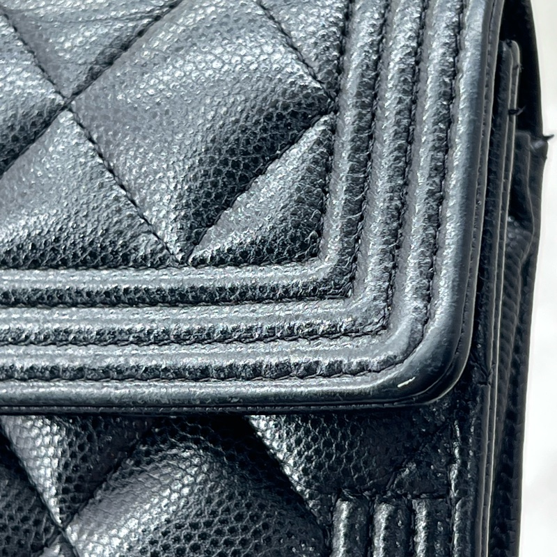 💗香緹國際精品💗 811 Chanel leboy 長夾 荔枝皮 保卡款-18